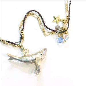 Cute Whale Necklace Japanese Brand Palnart-Poc